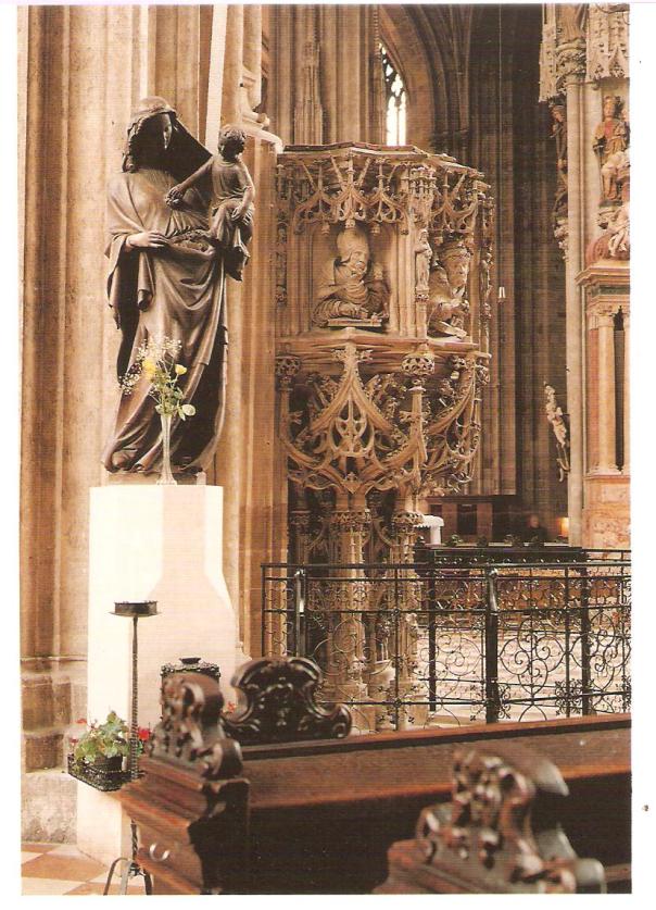 Duomo di Santo Stefano  la Madonna dei Domestici ed il Pulpito di Pilgram- Vienna